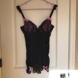 NWOT Victoria’s Secret Black and Pink Lingerie